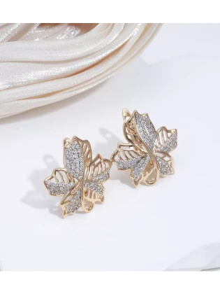 Серьги бижутерия под золото маленькие