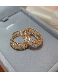 Серьги бижутерия маленькие круглые