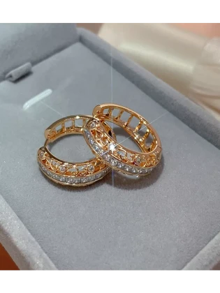 Серьги бижутерия маленькие круглые