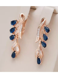 Серьги Синяя Капля