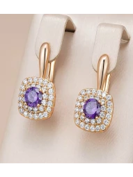 Серьги мягкие квадраты