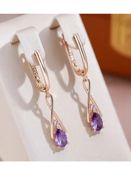 Серьги Аметистовый Фонарь