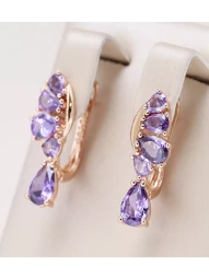 Серьги бижутерия под золото