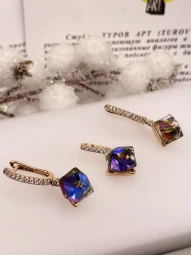 Серьги голографические