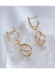 Серьги кулон сетчатые