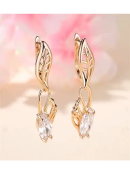 Серьги листья
