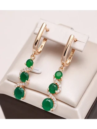 Серьги капли крашенной воды