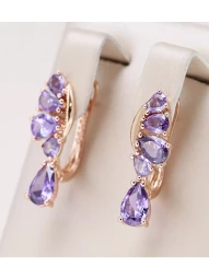 Серьги бижутерия под золото